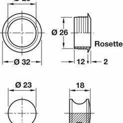 JLS Ltd 3 Pack Of Caravan Mini Push Button Door Handle And Catch -Truma Shop 01828528 0 67819.1638037364