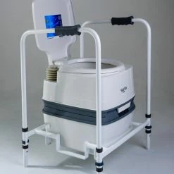 Thetford Portable 165 Dignity Toilet With Folding Frame - Ideal For Elderly And Disabled Users