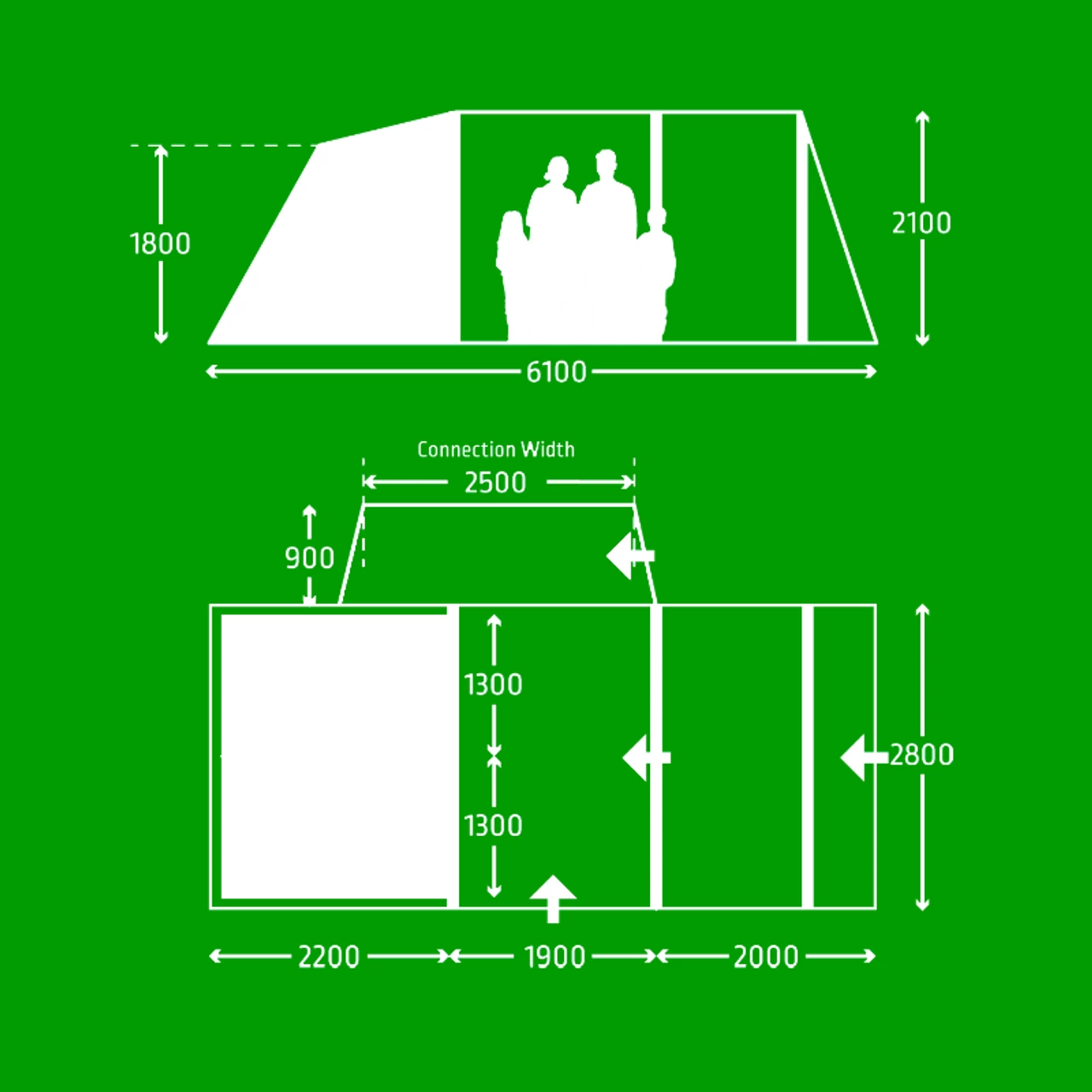 Kampa Touring AIR Drive Away Awning For Campervans 5 Kampa Touring AIR Drive Away Awning For Campervans - Image 3