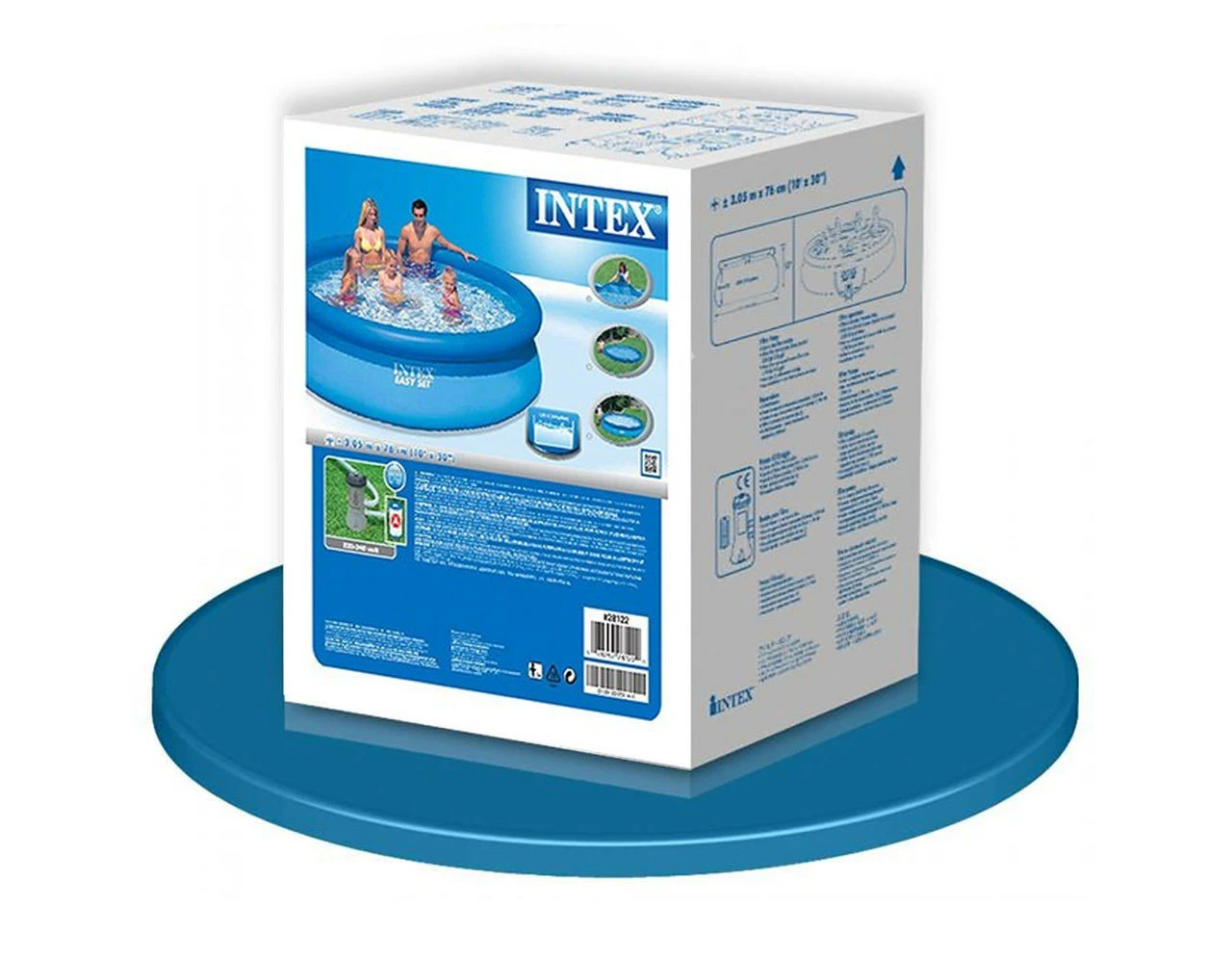 Intex 10ft X 30” Easy Set Above Ground Pool With Filter Pump 7 Intex 10ft X 30” Easy Set Above Ground Pool With Filter Pump - Image 5