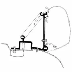 Thule Omnistor Awning Bracket Kit For Omnistor 2000 & 5200 - Ducato/Jumper/Boxer (pre 2006)