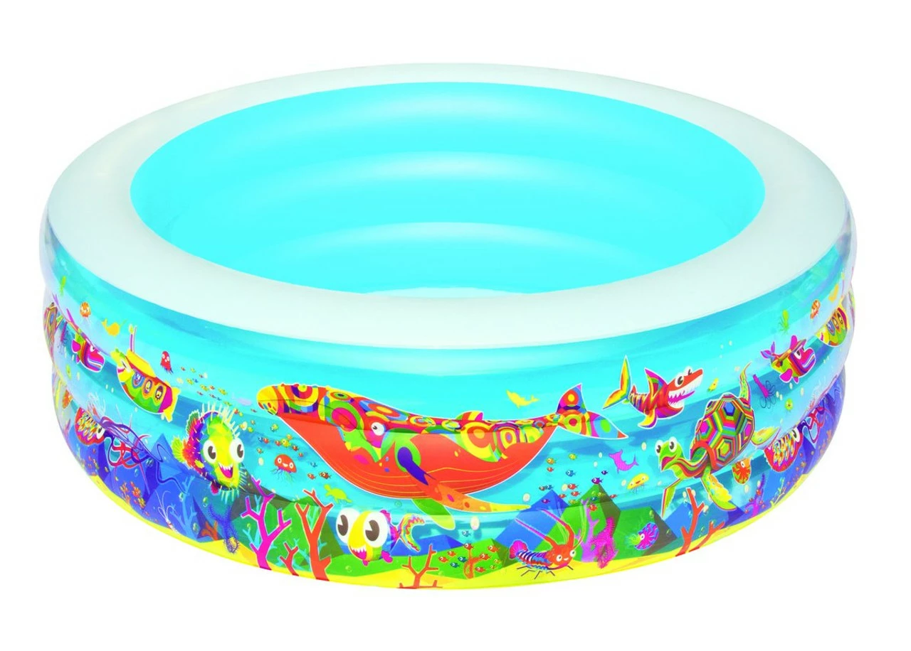 Bestway Children's Circular Inflatable Sea Life Paddling Play Pool 4 Bestway Children's Circular Inflatable Sea Life Paddling Play Pool - Image 2