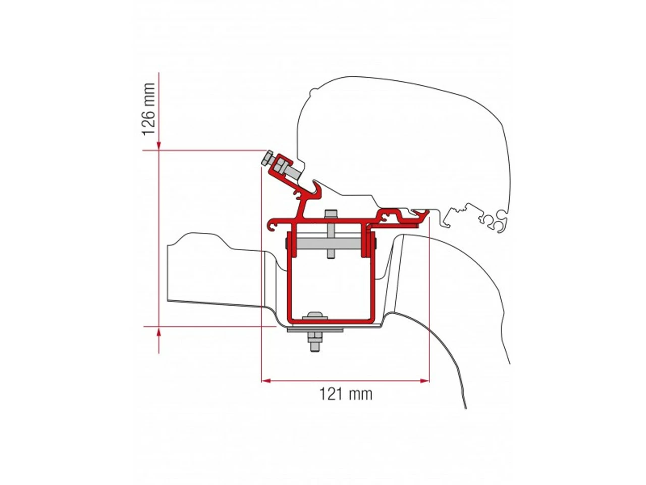 Fiamma F65/F80s VW Crafter Without Roof Rail 2017 Onwards 3 Fiamma F65/F80s VW Crafter Without Roof Rail 2017 Onwards