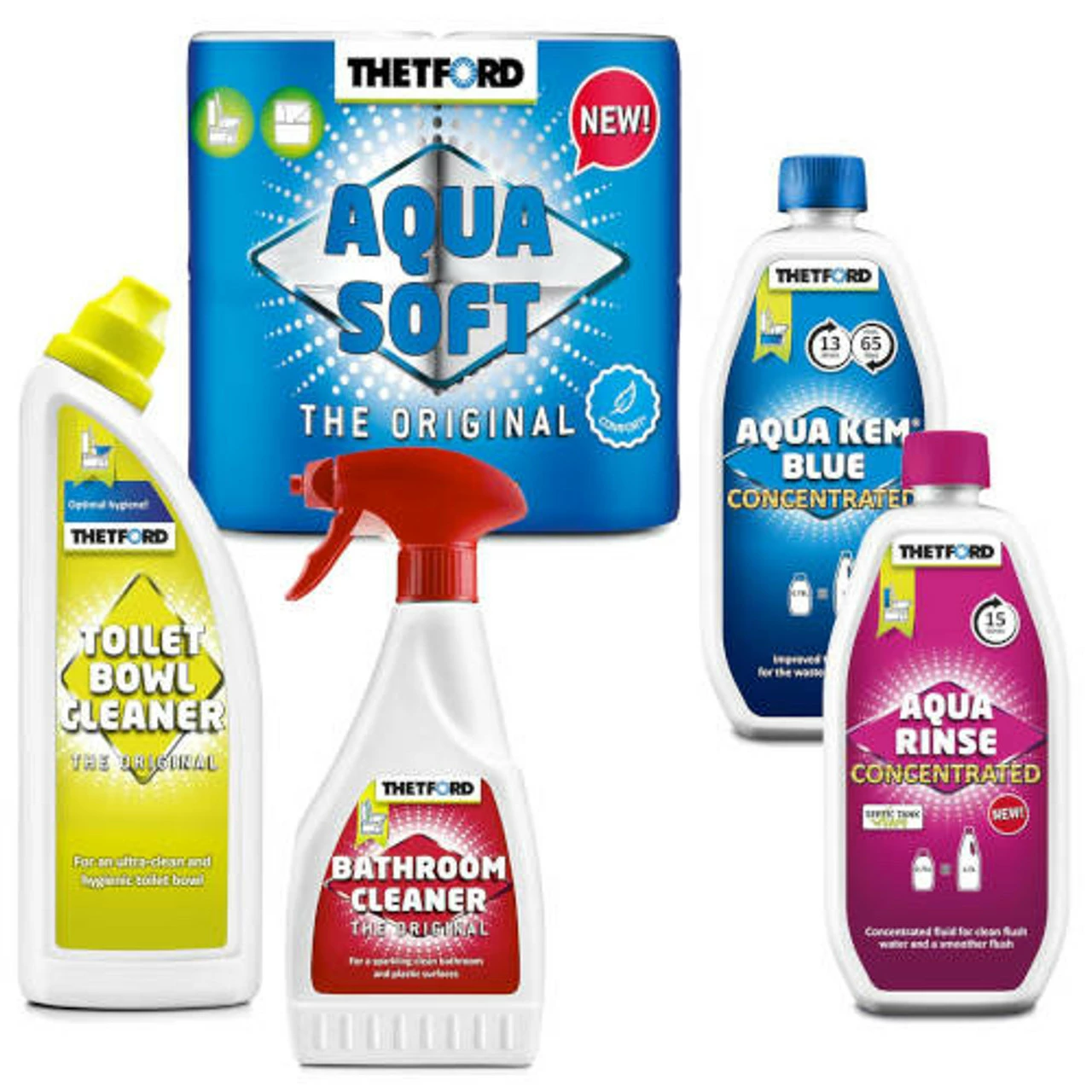 Thetford Porta Potti Toilet Aqua Kem Chemicals Big 5 Saver Pack 3 Thetford Porta Potti Toilet Aqua Kem Chemicals Big 5 Saver Pack