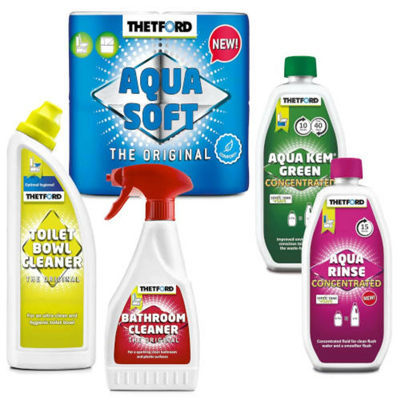 Thetford Porta Potti Toilet Aqua Kem Chemicals Big 5 Saver Pack 4 Thetford Porta Potti Toilet Aqua Kem Chemicals Big 5 Saver Pack - Image 2