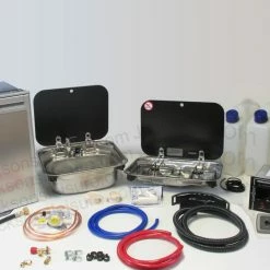 Dometic-Smev 8005 Sink & Smev 8002 Campervan Caravan Motorhome Conversion Kit 2 -Truma Shop Con Kit 2 8005 BLK MX 22367.1536137639