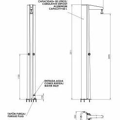 Astral Swimming Pool Solar Shower With 50 Litre Tank 9 Astral Swimming Pool Solar Shower With 50 Litre Tank -Truma Shop DIM12 33828 51628.1406042358