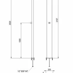 Astral Niagara Stainless Steel Swimming Pool Shower -Truma Shop DIM12 53872 niagara AP v2010 00787.1406041918