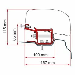 Fiamma F40 VAN Awning Adapter Bracket For Renault Trafic L1 & L2 Campervan 9 Fiamma F40 VAN Awning Adapter Bracket For Renault Trafic L1 & L2 Campervan -Truma Shop F40 TraficB 93936.1675172696