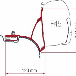 Fiamma F45 VW T5 T6 Transporter Minivan Awning Bracket Kit
