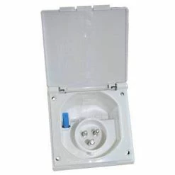 FAWO Flush Mains Inlet For Caravan Motorhome Campervan 15 FAWO Flush Mains Inlet For Caravan Motorhome Campervan -Truma Shop FAWO Flush Mains Inlet White 98570.1668698928