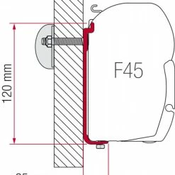 Fiamma F45 Standard Awning AS-120 Adapter Kit