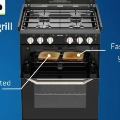 Thetford K1520 Lightweight Oven And Hob Cooker With Dual Fuel Option -Truma Shop Frame 02151 79226.1548361911