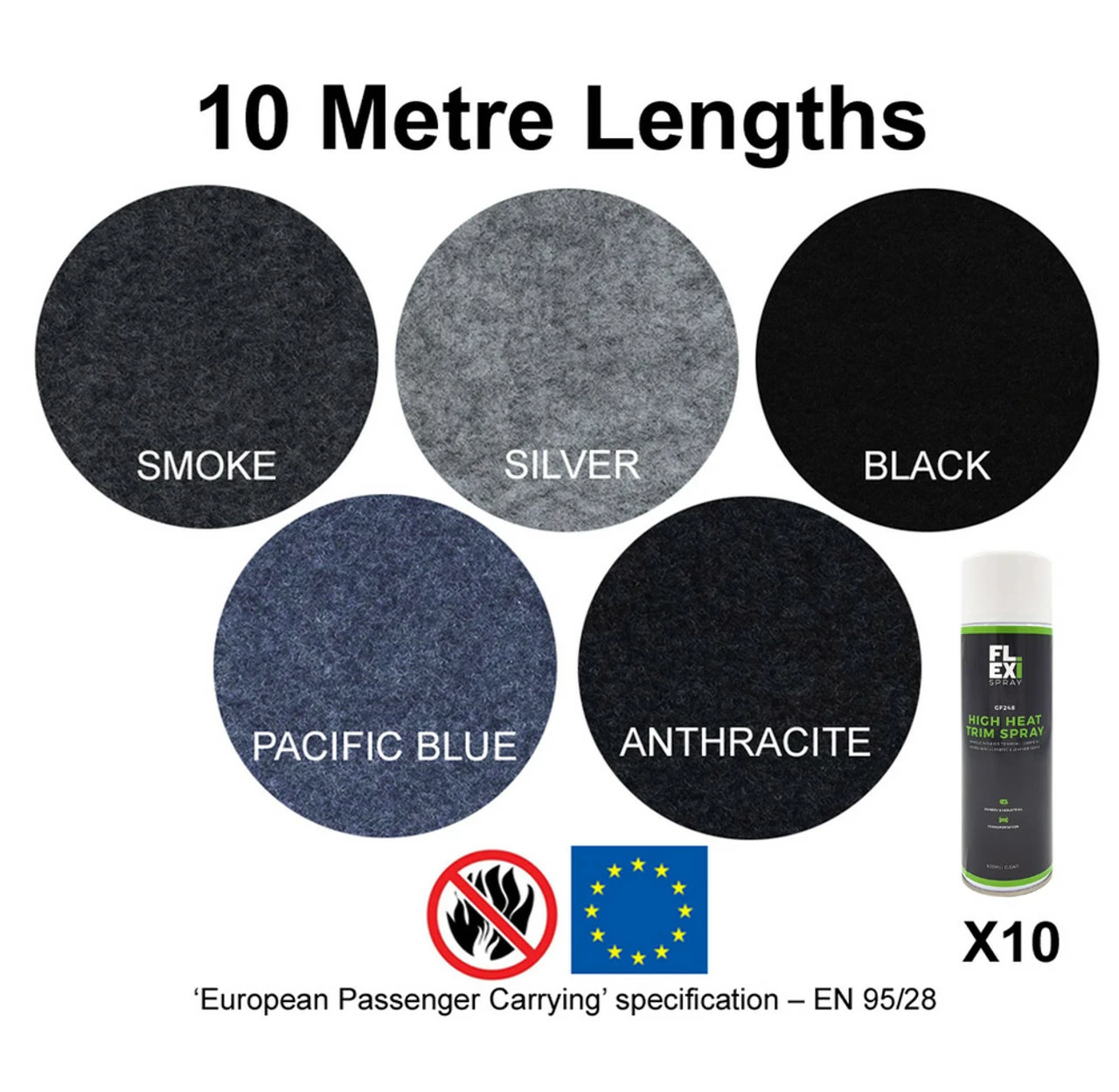 JLS Ltd 10m X 2m Hi-flex Camper Van Lining Carpet + 10 Trim-Fix Spray Adhesives 3 JLS Ltd 10m X 2m Hi-flex Camper Van Lining Carpet + 10 Trim-Fix Spray Adhesives