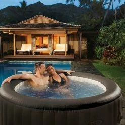 Intex PureSpa Deluxe Jet Massage Inflatable Hot Tub Spa -Truma Shop JET MASSAGE SCENE 96468.1400587963