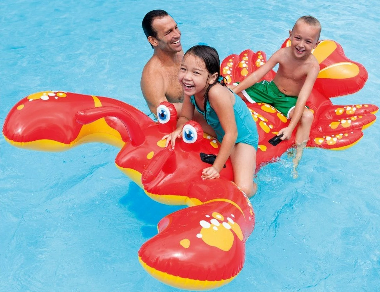 Intex Inflatable Giant Lobster Children's Ride On Pool Toy 3 Intex Inflatable Giant Lobster Children's Ride On Pool Toy