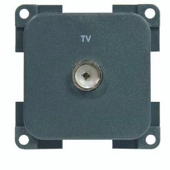 CBE Single TV Coaxial Outlet Aerial Socket