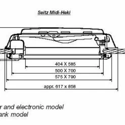 Dometic Midi Heki Campervan Motorhome Caravan Rooflight -Truma Shop Midi Heki 98257.1545297628