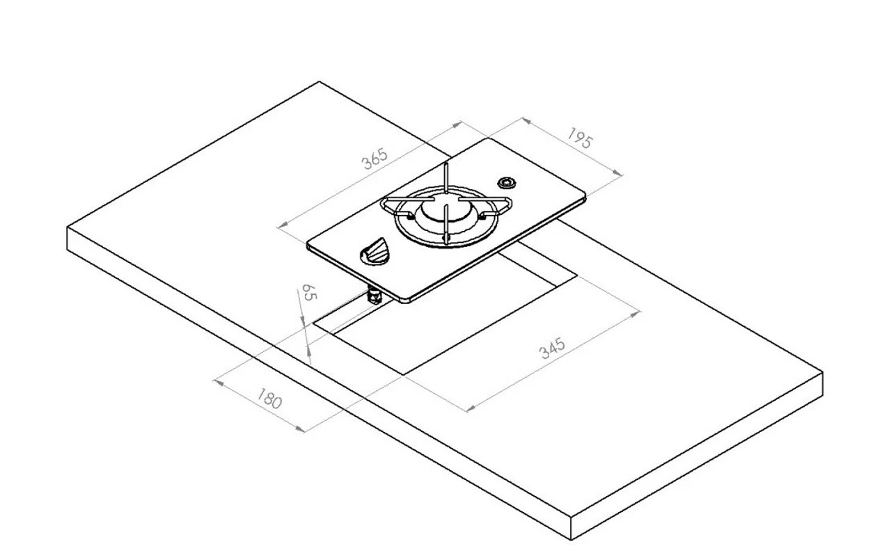 Navy Load Built In Glass Hob Single Burner NL.20011 4 Navy Load Built In Glass Hob Single Burner NL.20011 - Image 2