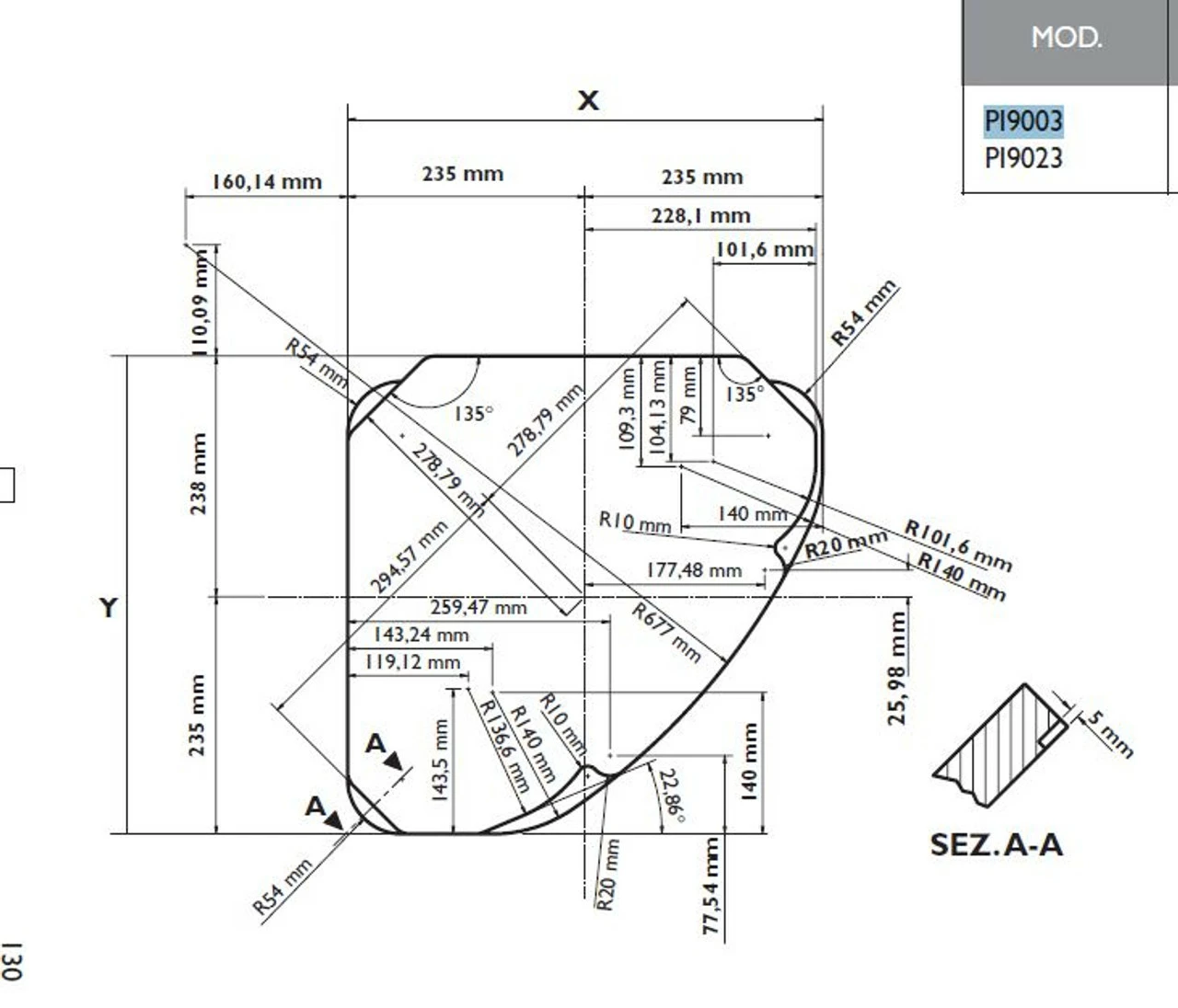 Dometic-Smev PI9003 Triangular Caravan 3 Burner Hob 4 Dometic-Smev PI9003 Triangular Caravan 3 Burner Hob - Image 2