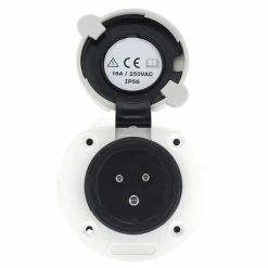 Victron Energy Victron Marine Shore Power Inlet - White -Truma Shop Power Inlet Polyamid with cover 16A 250Vac 2p 3w opened 71401.1644850885