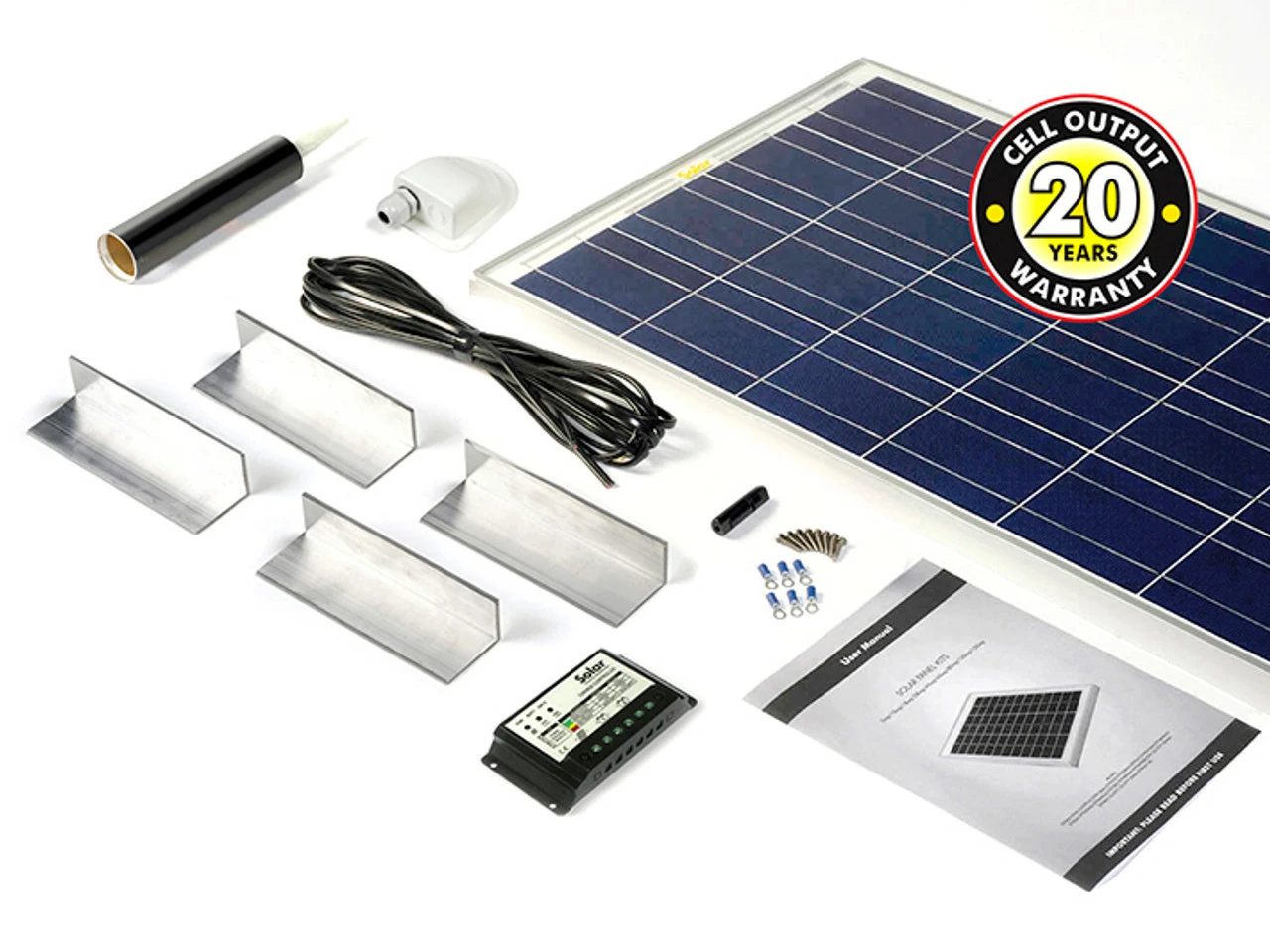 PV Logic 100w Motorhome Caravan Camper Solar Panel Kit Complete 3 PV Logic 100w Motorhome Caravan Camper Solar Panel Kit Complete