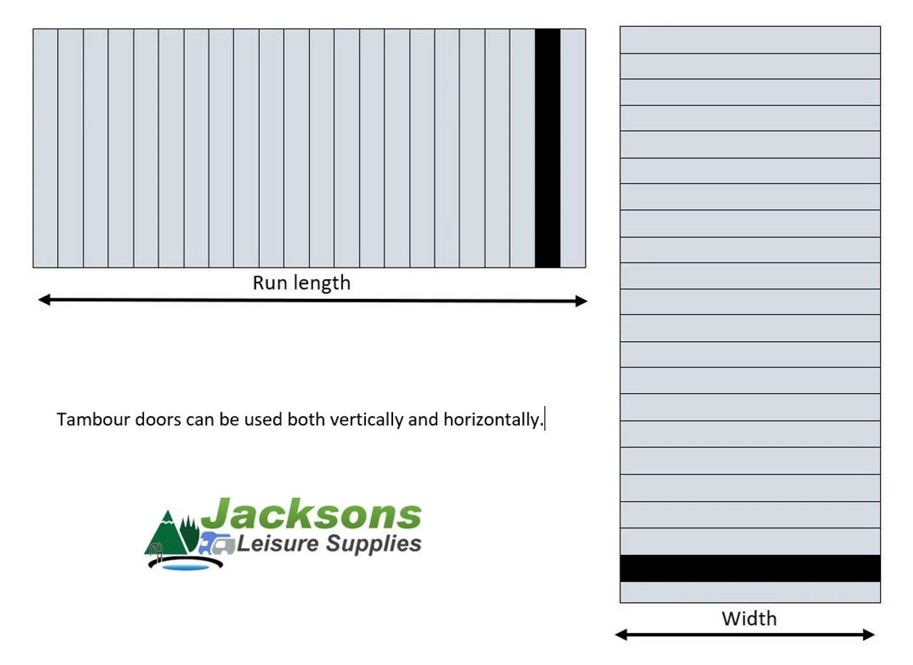 Tambourline Tambour Roller Door Kit In Bronze For Campervans 4 Tambourline Tambour Roller Door Kit In Bronze For Campervans - Image 2