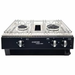 JLS Tasman 4500 2 Burner Hotplate Boat And Caravan Hob And Grill -Truma Shop Tasman TP4500 BK 3 41635.1675337766