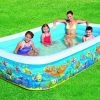 Bestway Children's Rectangular Inflatable Sea Life Paddling Splash Play Pool -Truma Shop bestway splash pool 54121B 44169.1415653928