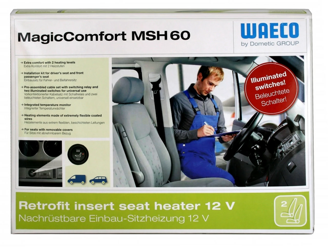 Dometic Waeco Magic Comfort MSH60 Heated Car Seat Kit 6 Dometic Waeco Magic Comfort MSH60 Heated Car Seat Kit - Image 4
