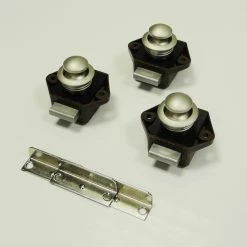 JLS Ltd 3 Pack Of Caravan Mini Push Button Door Handle And Catch -Truma Shop br nic 54226.1415012283