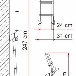 Fiamma Deluxe 8 Exterior Campervan & Motorhome Ladder -Truma Shop deluxe 3 27732.1484233785