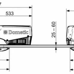 Dometic Freshjet 1100 Campervan Motorhome Air Conditioner -Truma Shop freshjet dims 08152.1358416605