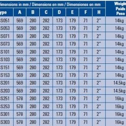 Certikin Swim Flo HGS Swimming Pool Pump -Truma Shop hgs size chart 65926.1372173430