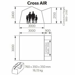 Kampa Cross AIR Drive Away Awning For Campervans 11 Kampa Cross AIR Drive Away Awning For Campervans -Truma Shop kampa cross air dimensions 84464.1654763652