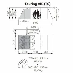 Kampa Touring AIR Drive Away Awning For Campervans 12 Kampa Touring AIR Drive Away Awning For Campervans -Truma Shop kampa touring air 43006.1654763820