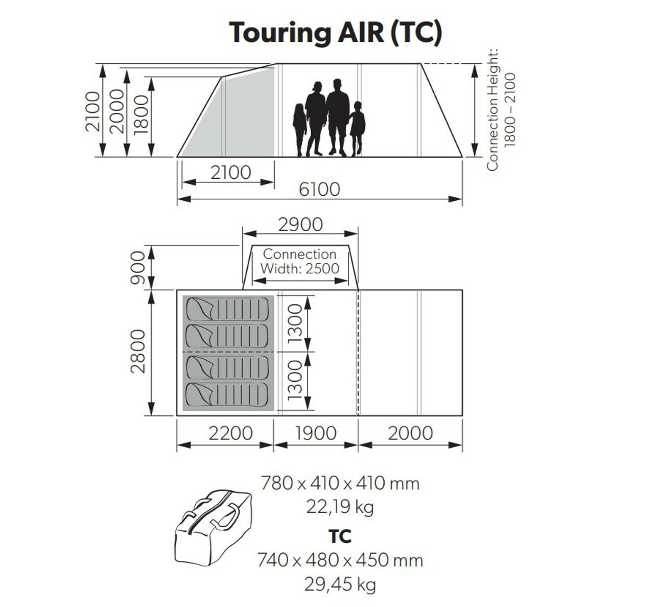 Kampa Touring AIR Drive Away Awning For Campervans 6 Kampa Touring AIR Drive Away Awning For Campervans - Image 4
