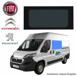 JLS Campervan Glass Window For Fiat Ducato / Citroen Relay / Peugeot Boxer - Front Passenger Side UK