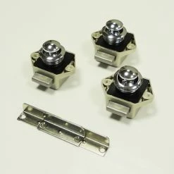JLS Ltd 3 Pack Of Caravan Mini Push Button Door Handle And Catch -Truma Shop nic chr 42789.1415018721