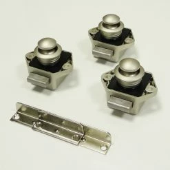 JLS Ltd 3 Pack Of Caravan Mini Push Button Door Handle And Catch -Truma Shop nic nic 48630.1415019127