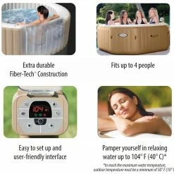 Intex Octagonal Spa Inflatable Jacuzzi Style Portable Hot Tub -Truma Shop octag spec 48527.1427368053