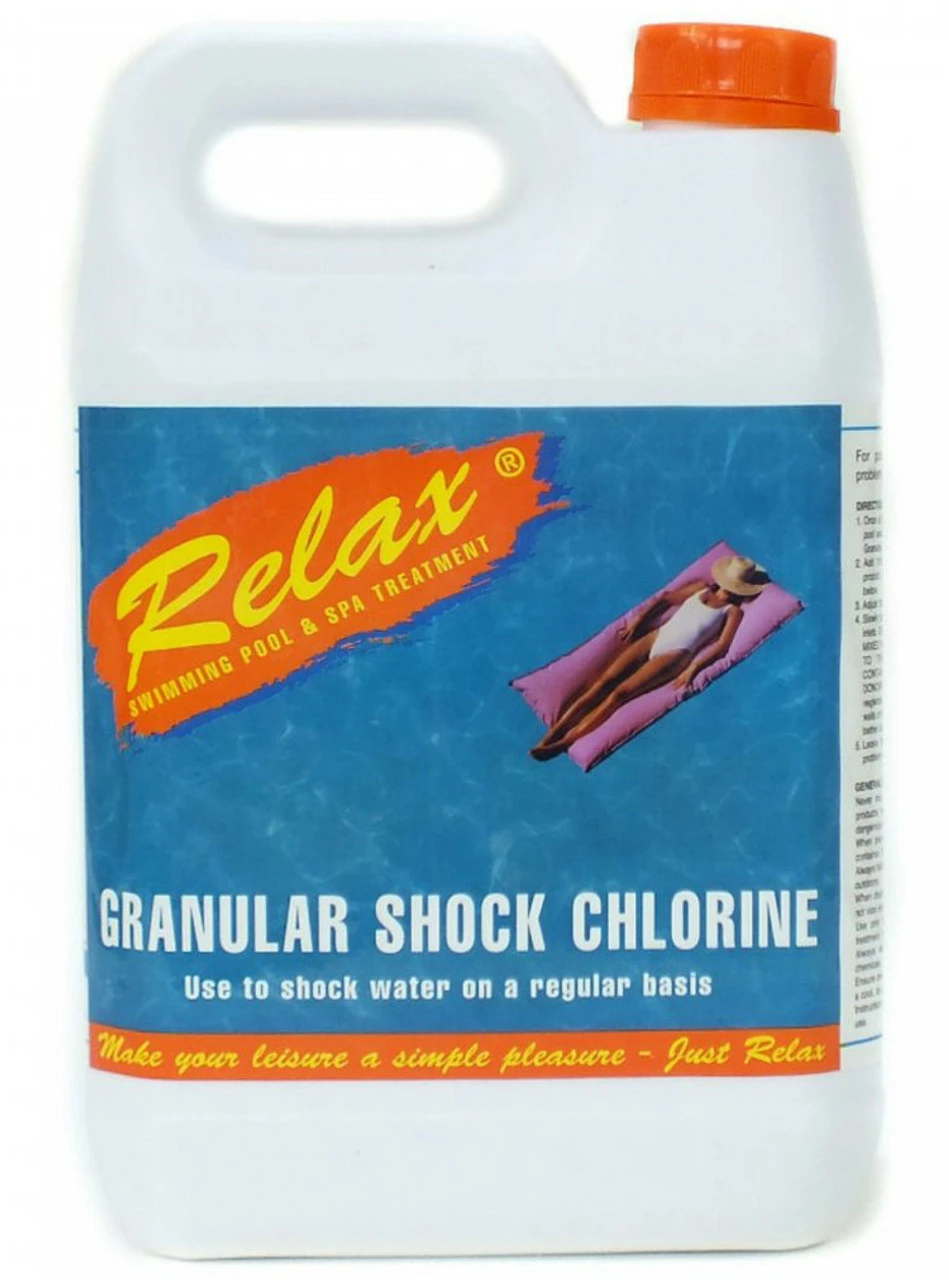 Relax Shock Chlorine Swimming Pool Chemical 3 Relax Shock Chlorine Swimming Pool Chemical