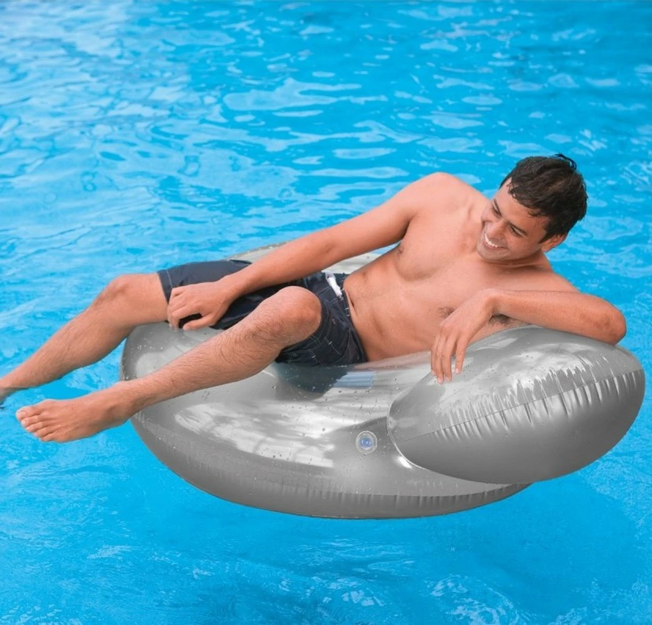 Intex Pillow Back Swimming Pool Chair Lounger 5 Intex Pillow Back Swimming Pool Chair Lounger - Image 3