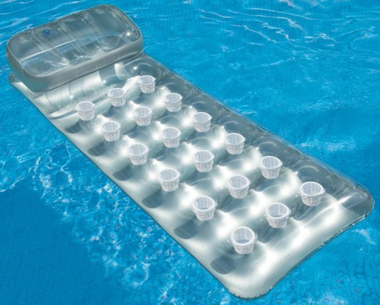 Intex 18 Pocket Inflatable Lilo Sun Tanner Lounger 5 Intex 18 Pocket Inflatable Lilo Sun Tanner Lounger - Image 3