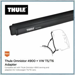 Thule Omnistor 4900 VW T5/T6 Campervan Awning And Bracket Kit -Truma Shop t5t6 adapter 13363.1553002959