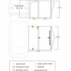 Vango Tolga Bundle Drive Away Air Awning, Carpet And Footprint -Truma Shop tolga vw dimensions 78496.1584111669