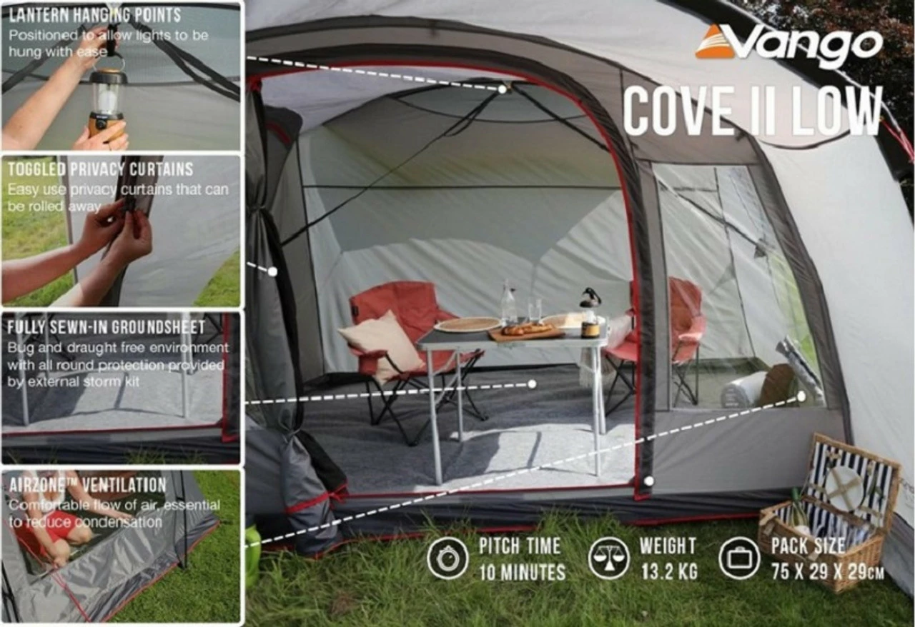 Vango Cove II Poled Drive Away Campervan Awning - Low 8 Vango Cove II Poled Drive Away Campervan Awning - Low - Image 6